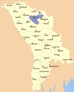 Harta raionului Florești